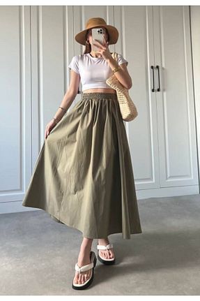 دامن حجاب خاکی زنانه کلوش LaMatilda Lingerie - کد 923284601