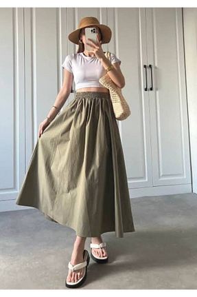 دامن حجاب خاکی زنانه کلوش LaMatilda Lingerie - کد 923284601