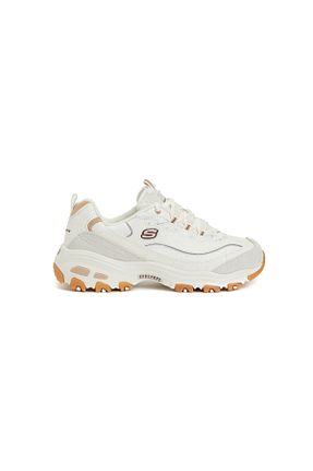 کفش اسنیکر بژ زنانه بند دار Skechers - کد 923239394