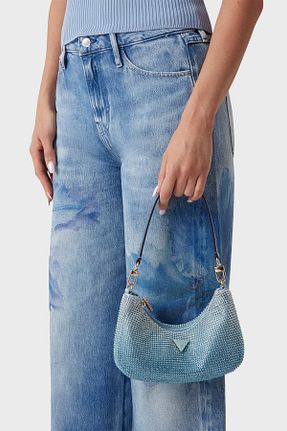 کیف دوشی آبی زنانه Guess - کد 923228682