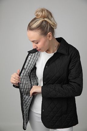 کاپشن مشکی زنانه رگولار Cottoncool - کد 923208680