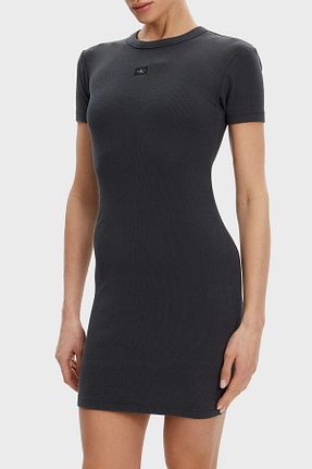 لباس مشکی زنانه پنبه ای Calvin Klein - کد 924039027