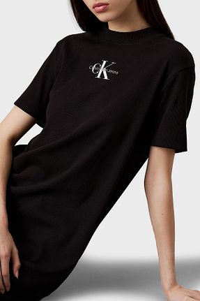 لباس مشکی زنانه رگولار Calvin Klein - کد 924038544
