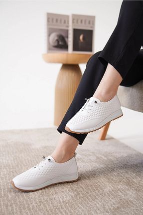 بابت سفید زنانه چرم مصنوعی ASL SHOES STORE - کد 923208694