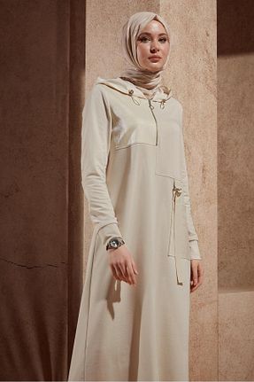 لباس حجاب قهوه ای زنانه رگولار Alvina - کد 833409294