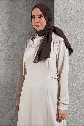 شال قهوه ای زنانه پلی استر Alvina - کد 895044091
