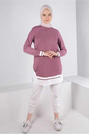 تونیک حجاب صورتی زنانه پلی استر Alvina - کد 805631110