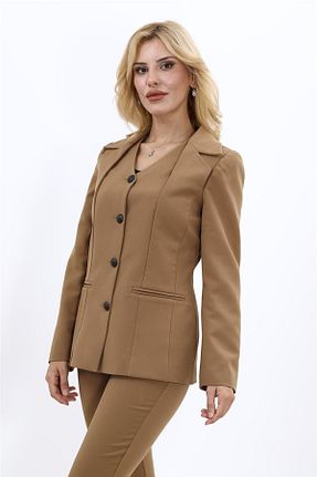 کت قهوه ای زنانه Comfort ÖNDER ÖZSOY - کد 865081888