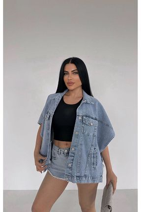 پانچو آبی زنانه FioriModa - کد 923207281