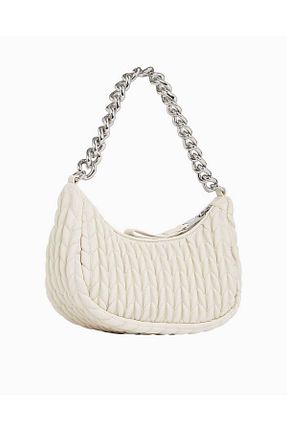کیف دوشی بژ زنانه چرم مصنوعی Tommy Hilfiger - کد 923269606