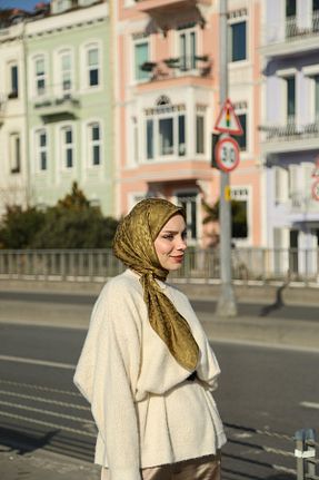 روسری سبز 90 x 90 Hint İpek - کد 923214035