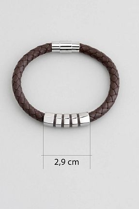 دستبند استیل (فولاد) قهوه ای مردانه استیل (فولاد) Stylesteel - کد 861967112