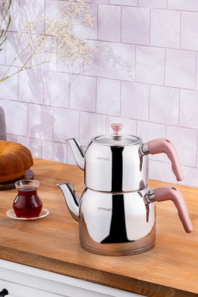 کتری صورتی استیل (فولاد) Emsan - کد 877638479