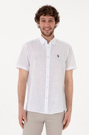 پیراهن سفید مردانه رگولار U.S. Polo Assn. - کد 923267985
