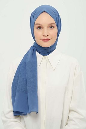 شال سرمه ای زنانه شیفون Madame Polo - کد 923277843