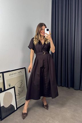 لباس قهوه ای زنانه بافتنی Sue Store - کد 923267466
