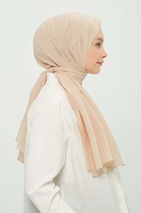 شال بژ زنانه شیفون Madame Polo - کد 923281828