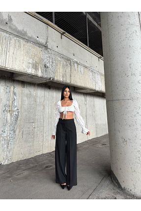 شلوار مشکی زنانه بافتنی SIMO CLUB - کد 923282360