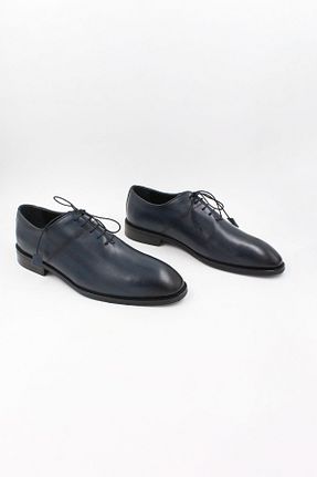 کفش کژوال سرمه ای مردانه چرم خالص ENDİCAN - کد 859971230