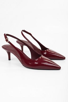 کفش استایلیتو زرشکی پاشنه نازک Shoeberry - کد 923275265