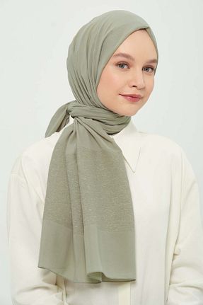 شال سبز زنانه شیفون Madame Polo - کد 923277676