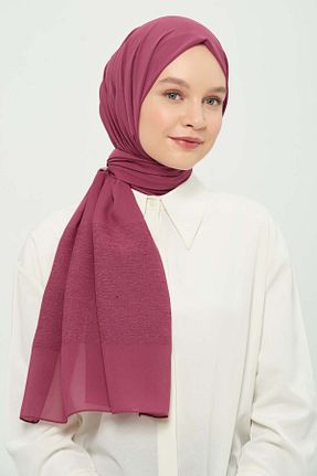 شال صورتی زنانه شیفون Madame Polo - کد 923278910