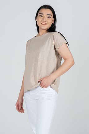 تیشرت قهوه ای زنانه Relaxed Kyron - کد 923282615