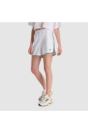 شلوارک و برمودا سفید زنانه رگولار New Balance - کد 896894394