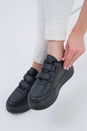 کفش اسنیکر مشکی زنانه چرم مصنوعی steeppolo steeppolo - کد 923325179