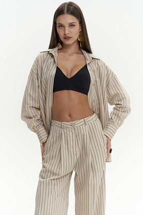 ست بالاتنه و پائین تنه بژ زنانه MAİ COLLECTİON - کد 923315394