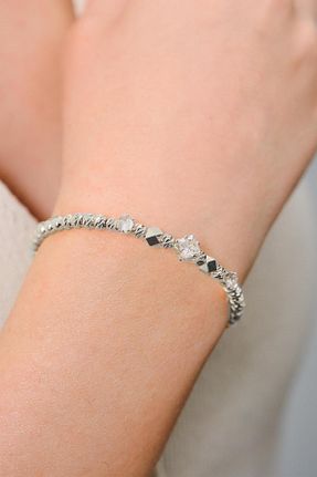 دستبند جواهر طوسی زنانه زیرکن AURRARİ - کد 923320768