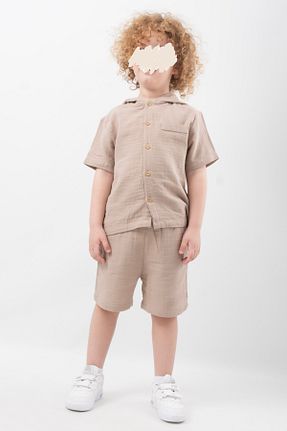 ست بالاتنه و پائین تنه بژ بچه گانه بافتنی Vauva - کد 924243254