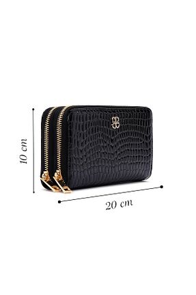 کیف پول مشکی زنانه چرم مصنوعی Derimod - کد 775759428