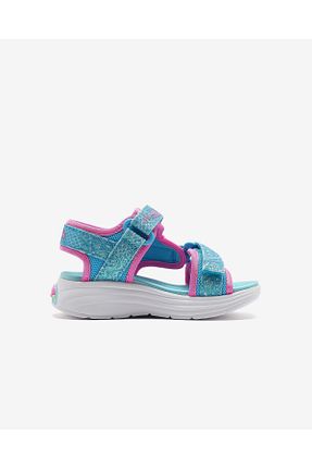 صندل سرمه ای بچه گانه پاشنه تخت Skechers - کد 924243719