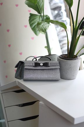 کیف مجلسی مشکی زنانه پارچه ای Moom Bag - کد 923369524