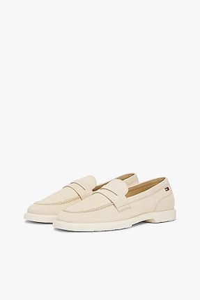 کفش لوفر بژ زنانه پاشنه کوتاه (1 - 4 سانتی متر) Tommy Hilfiger - کد 924147668