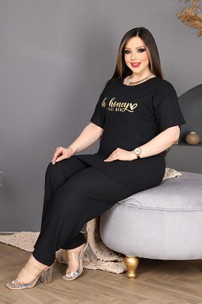 ست لباس راحتی سرمه ای زنانه DPARİS - کد 923384513