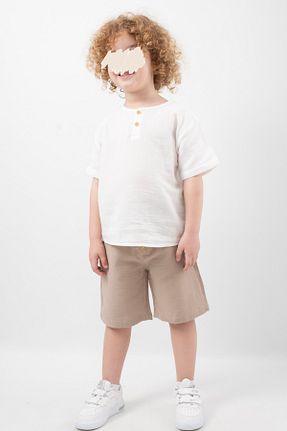 ست بالاتنه و پائین تنه بژ بچه گانه بافتنی Vauva - کد 924146310