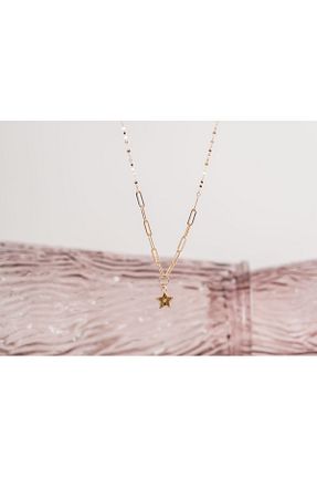 گردنبند طلا طلائی زنانه 14 عیار Safir Kuyumculuk - کد 923398452