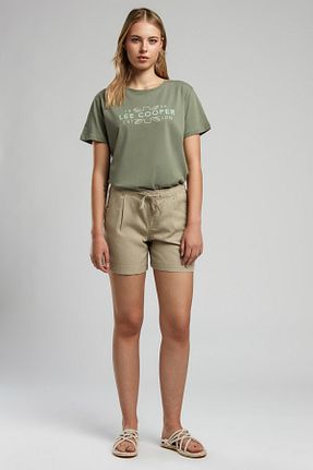 شلوارک و برمودا بژ زنانه بافتنی Lee Cooper - کد 923384483