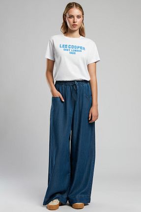 شلوار جین سبز زنانه پاچه گشاد Lee Cooper - کد 923386629