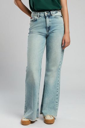 شلوار جین آبی زنانه پاچه گشاد Lee Cooper - کد 924159342