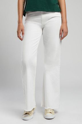 شلوار جین سفید زنانه پاچه لوله تفنگی Lee Cooper - کد 923385292