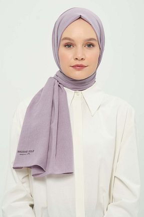 شال بنفش زنانه پنبه پلی استر Madame Polo - کد 923403036