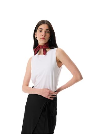بلوز سفید زنانه ساده Mudo - کد 903848054
