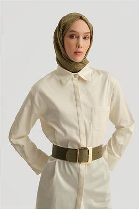 تونیک حجاب بژ زنانه جین Armine - کد 924181257
