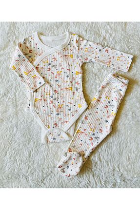 بادی و سرهمی نوزادی صورتی بچه گانه پارچه anne dokunuşu gibi KUZUM BEBE - کد 839171423