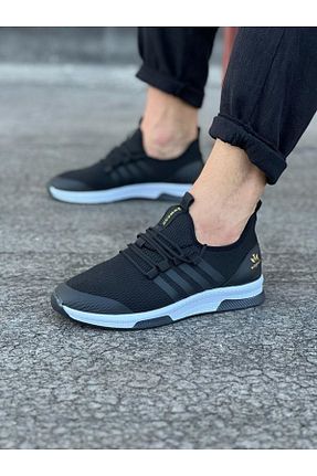 کفش اسنیکر مشکی مردانه تریکو Joyboyshop - کد 924374458