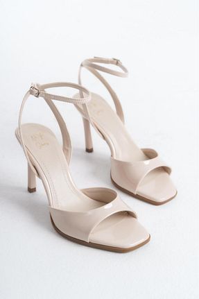 کفش پاشنه بلند کلاسیک بژ زنانه چرم لاکی NITU Shoes - کد 903642360