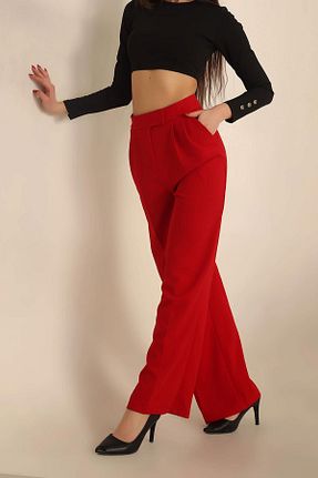 شلوار قرمز زنانه بافتنی dk denemekabini - کد 923482927